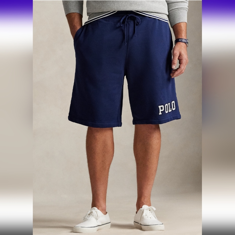 Polo by Ralph Lauren Navy Athletic Drawstring Shorts
